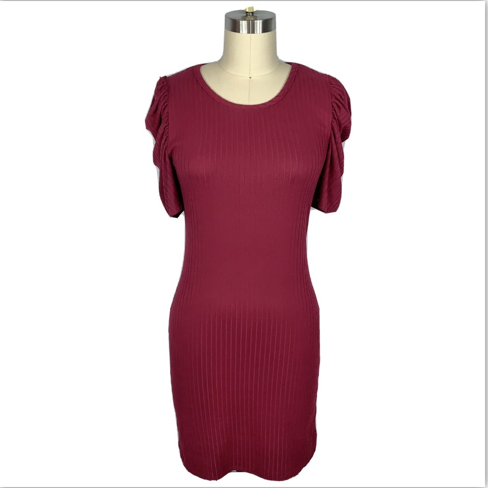 B Famous #USA Puff Sleeve Dress